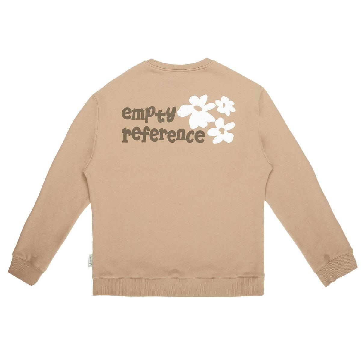 Empty Reference Camel Flower Print Sweater