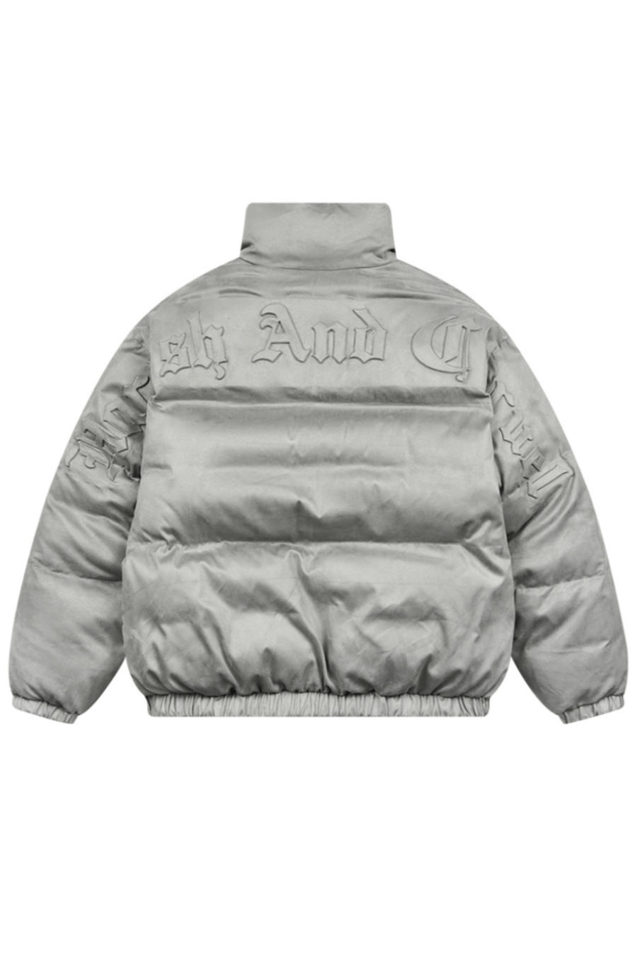 Embossed Gothic Logo Down Jacket - EU Only