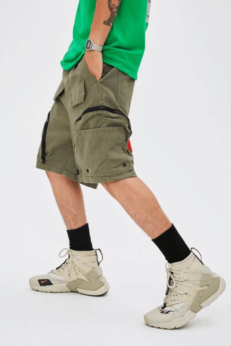 CZ Green Full Pockets Cargo Shorts