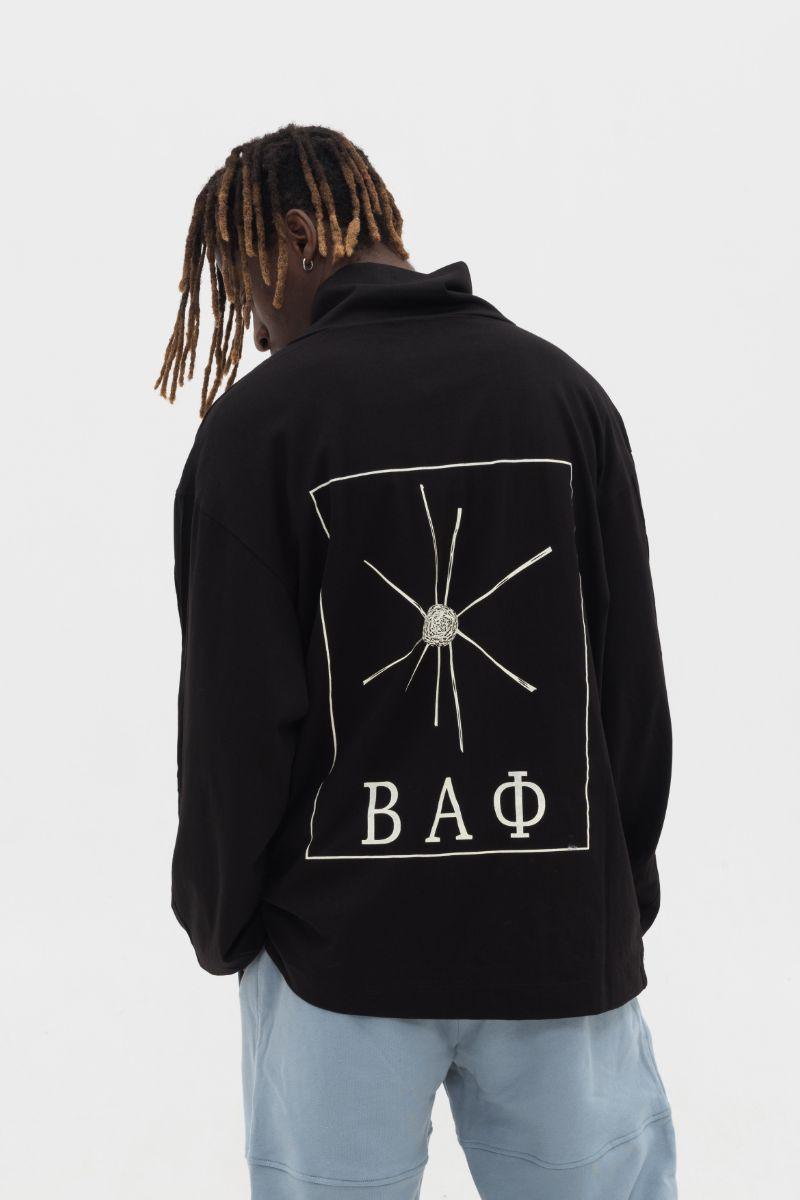 Empty Reference Black Logo Turtleneck