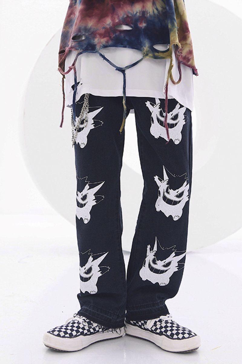 CZ Poke Printed Jeans