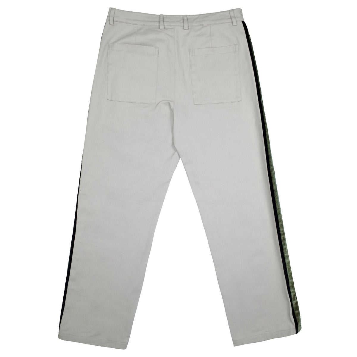 Empty Reference Khaki Velvet Track Trousers