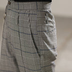Mix7 Retro Plaid Straight Trousers