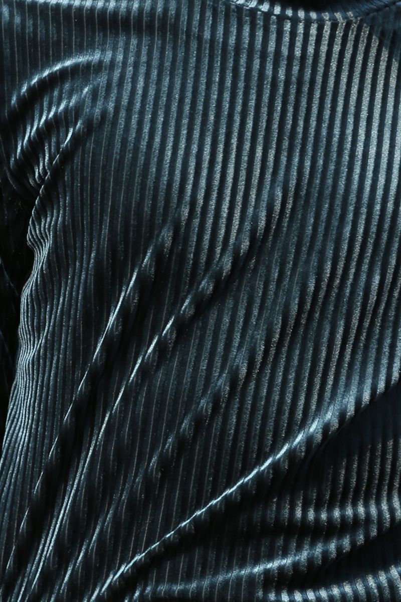 Mix7 Striped Velvet L/S Tee