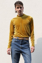 Mix7 Striped Velvet L/S Tee