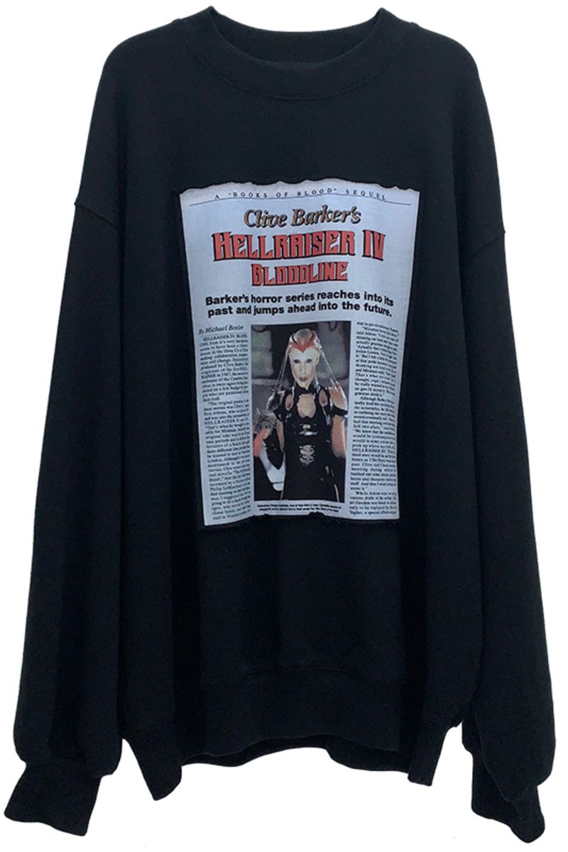 Unknown World Horror Loose Stitched Sweater