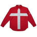 Empty Reference Swiss Half Open Collar L/S Shirt