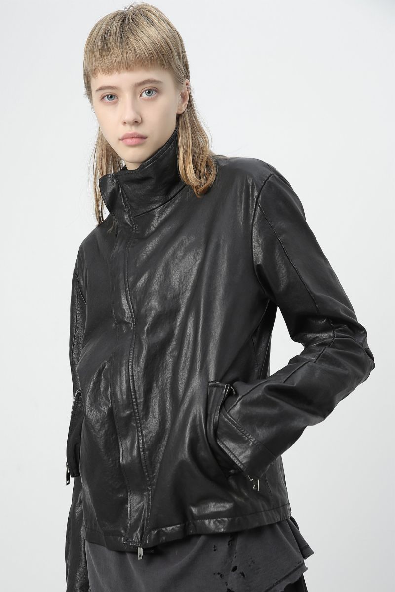 Unknown World FW19 Three Dimensional Leather Jacket