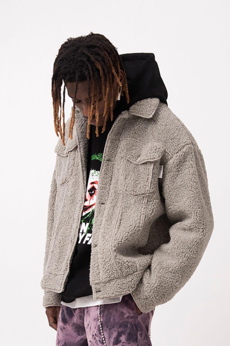 Empty Reference Smiley Sherpa Jacket