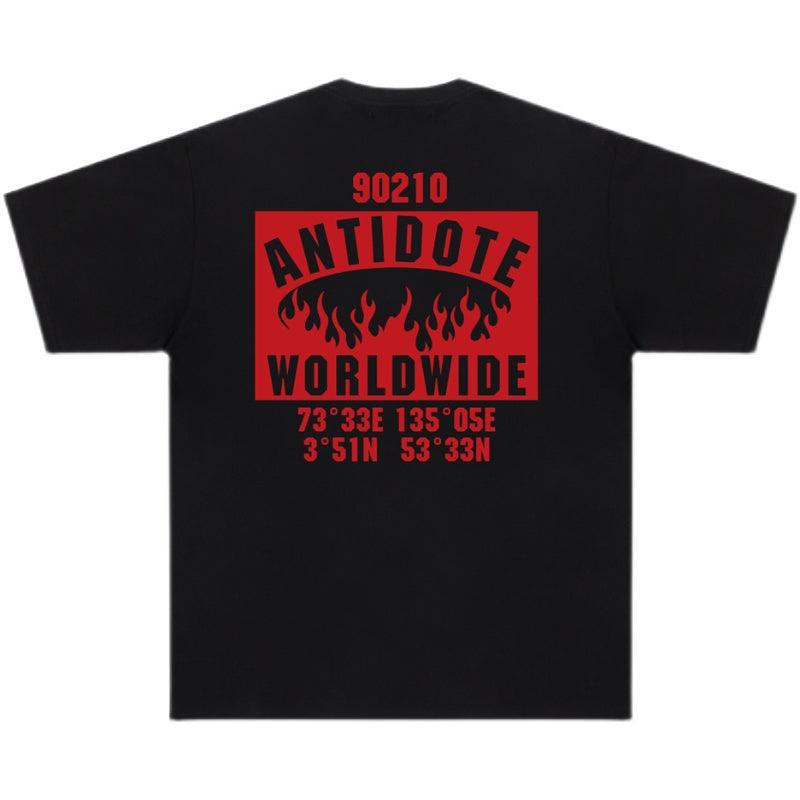 Antidote Logo Flame Print Tee