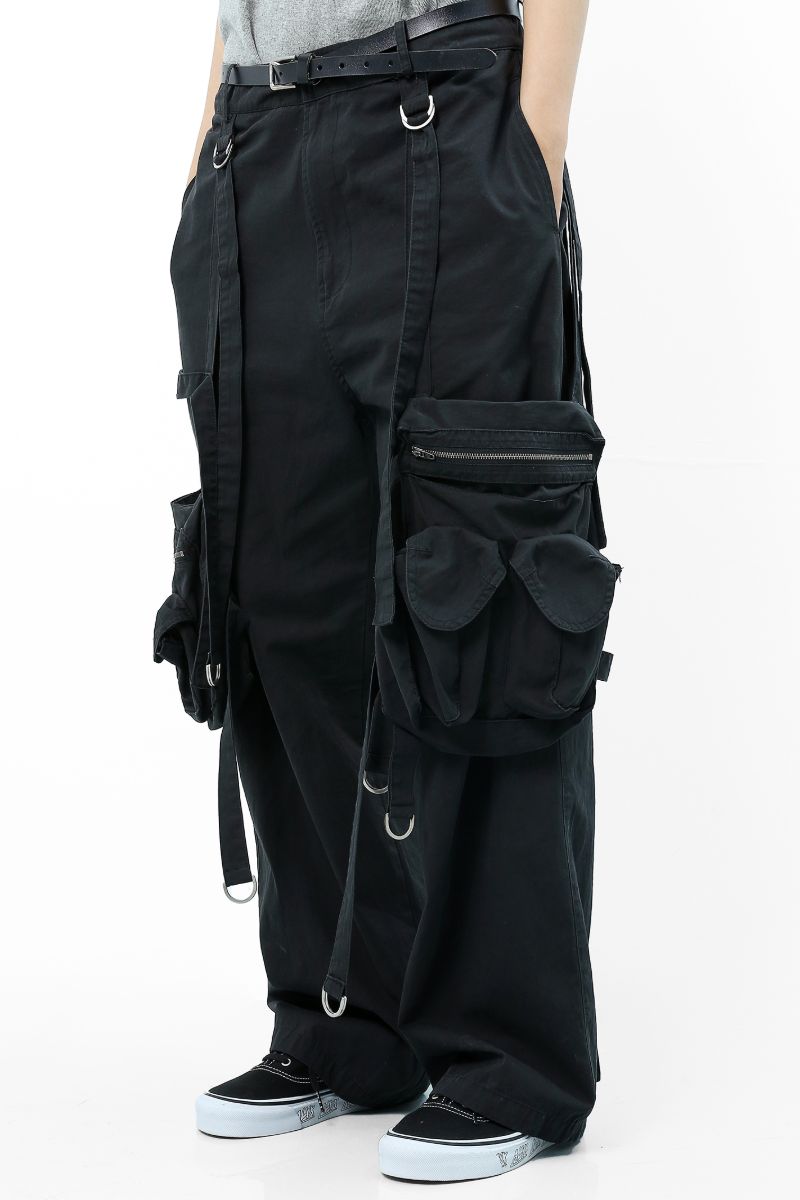 Unknown World Washed Old Removable Pocket Trousers