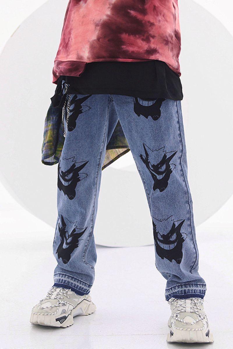 CZ Poke Printed Jeans
