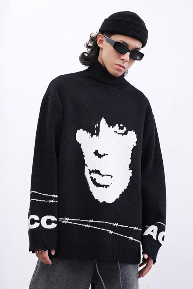 CZ Inmate Retro Loose Turtleneck