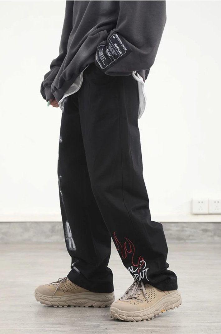 CZ ED Graffiti Straight Trousers
