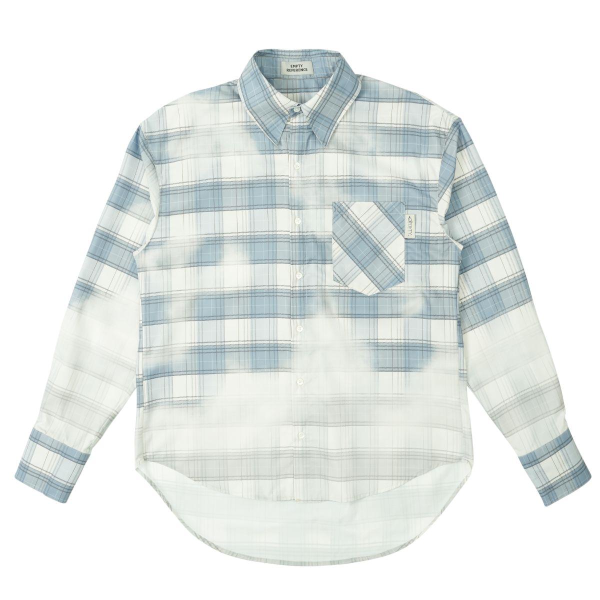 Empty Reference Faded Checkered Long Sleeve Shirt
