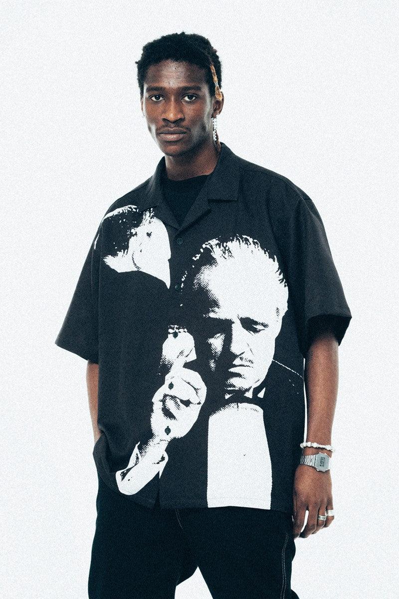 Antidote Godfather Print Cuban Shirt