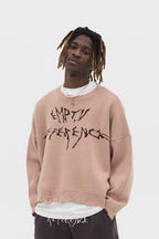 Empty Reference Logo Ripped Sweater