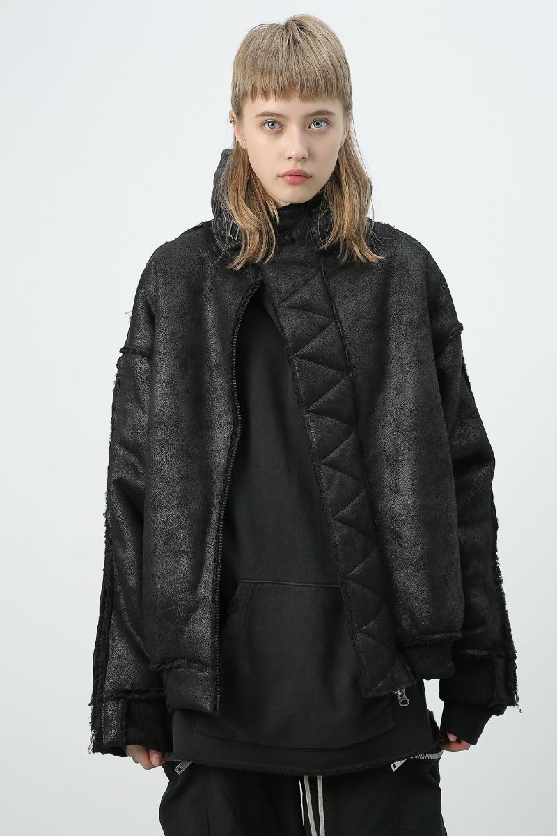 Unknown World FW19 Suede Moto Jacket