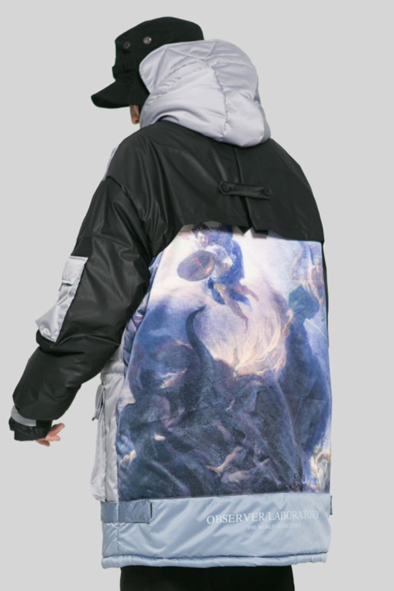 Observer Lab Religious Painting Thermal Long Jacket