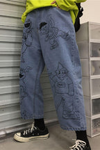 CZ Muppets Painted Cropped Jeans