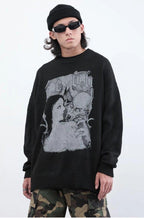 CZ Vampire Printed Sweater