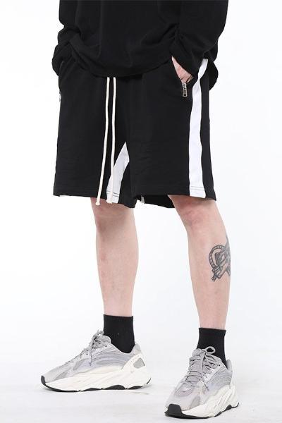 CZ Black & White Track Shorts