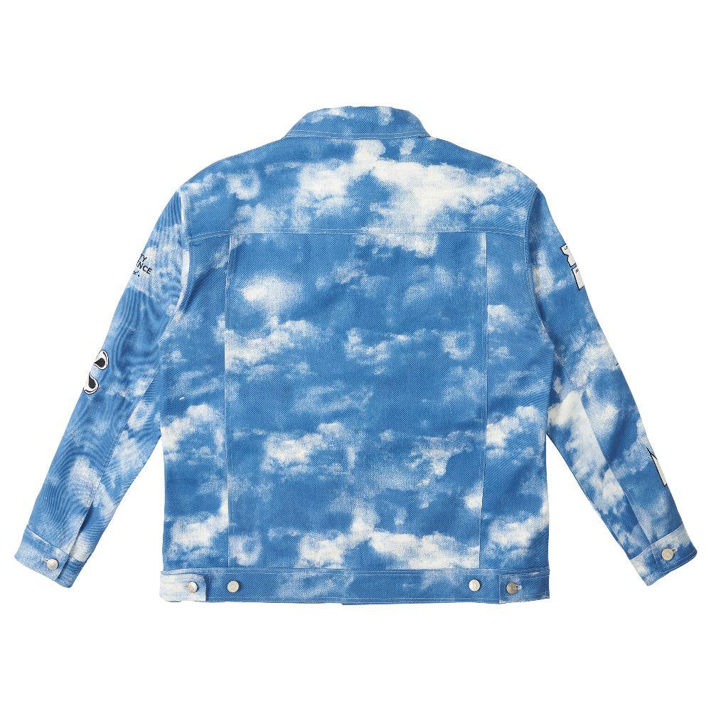 Empty Reference Clouds Tie Dyed Jeans Jacket