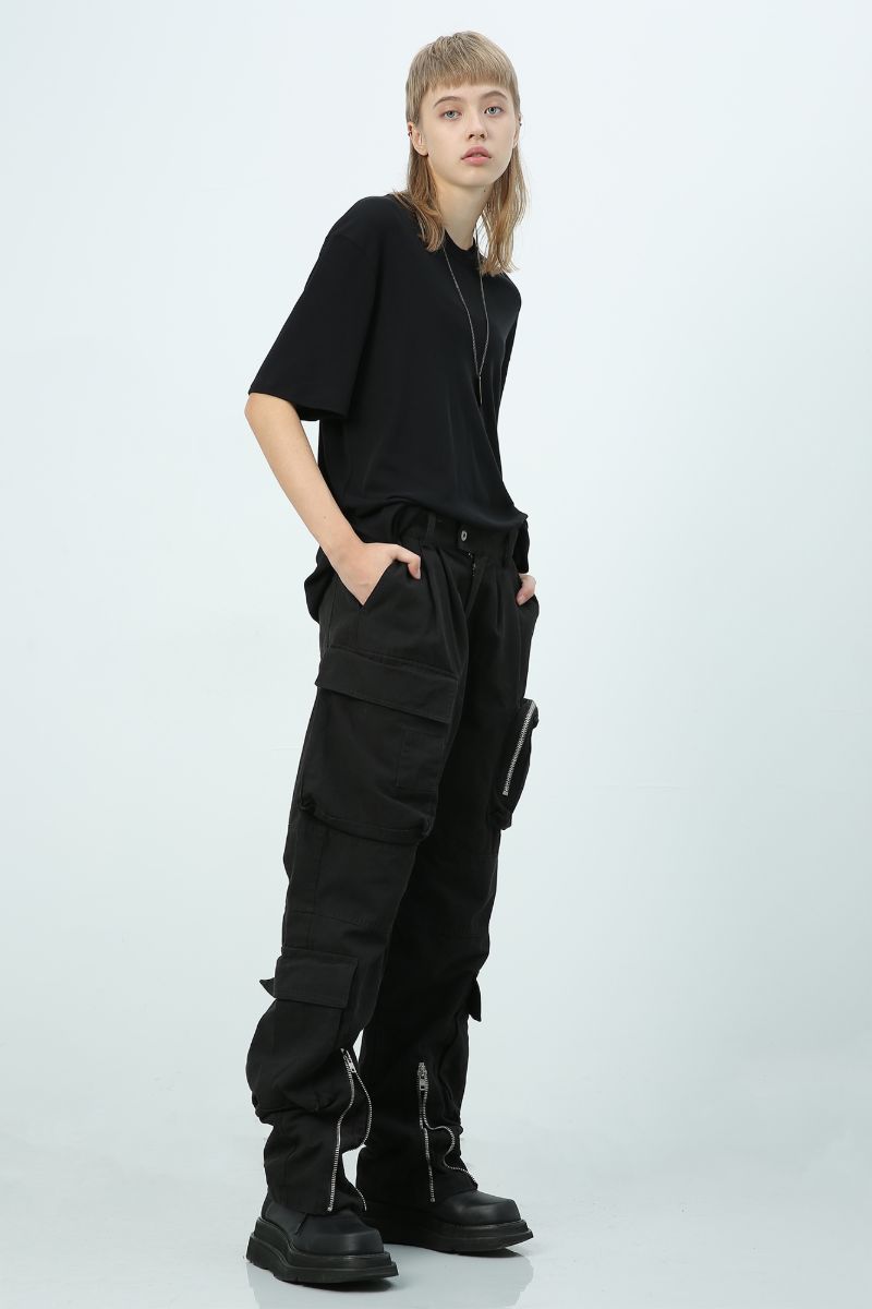 Unknown World Multi Zip Pocket Cargo Trousers
