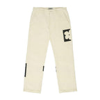 Empty Reference Flower Corduroy Straight Trousers