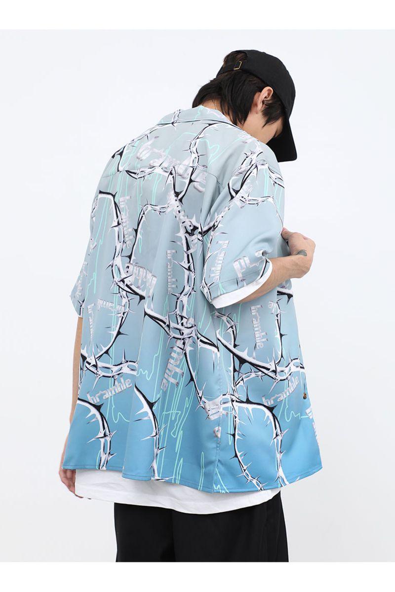 CZ Bramble Flower Cuban Shirt