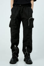 Unknown World Multi Zip Pocket Cargo Trousers