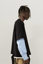 Empty Reference Stitched Shirt Sweater