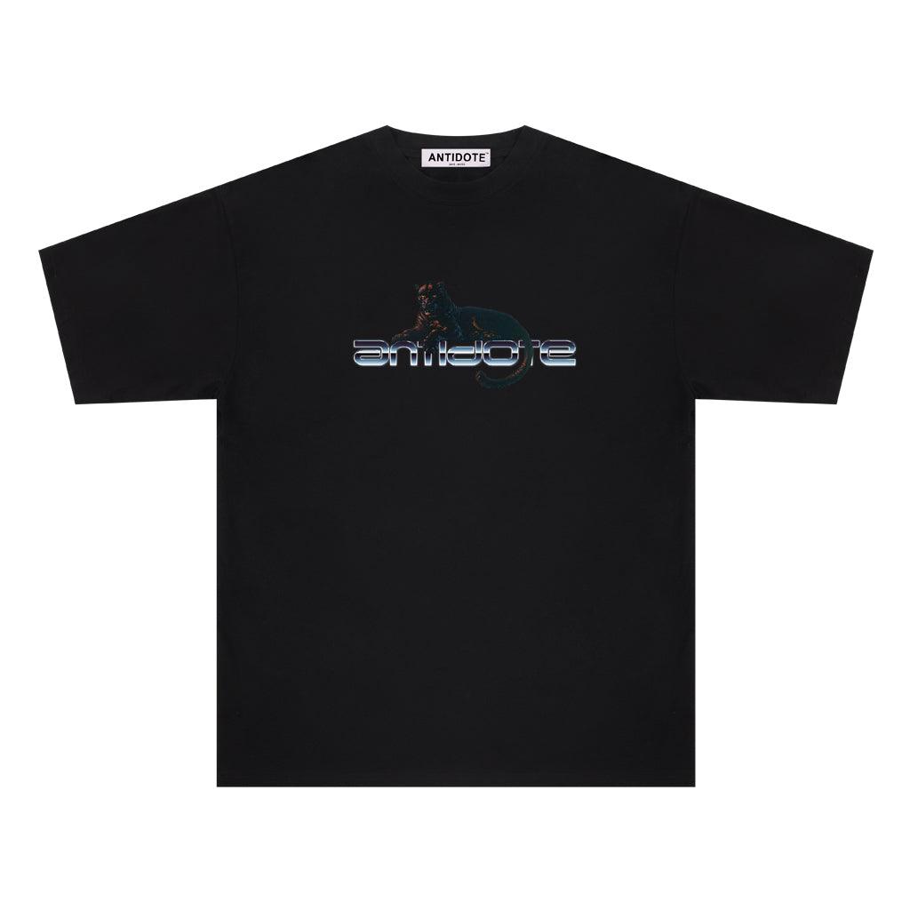 Antidote Cheetah Futuristic Logo Tee
