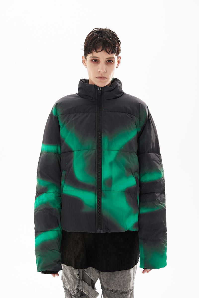 CZ Aurora Borealis Down Puffer Jacket