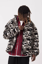 Empty Reference Camouflage Sherpa Jacket