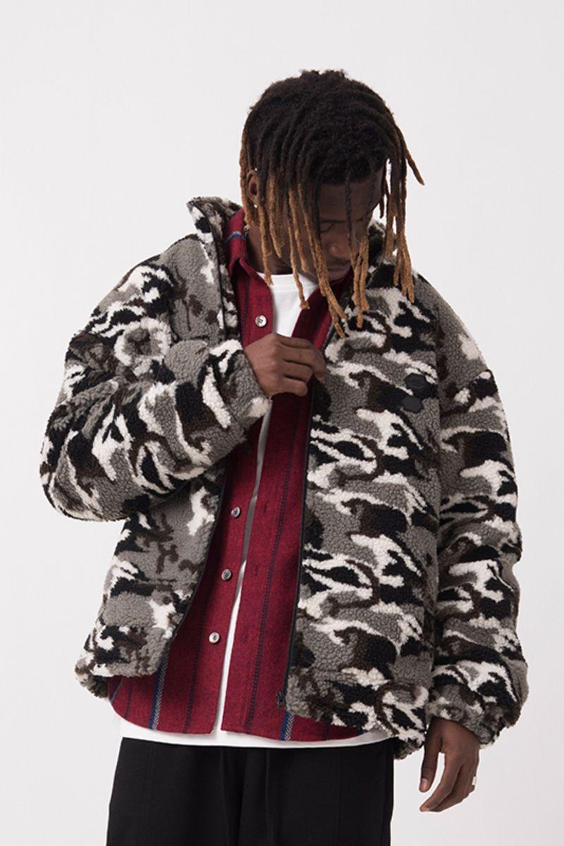 Empty Reference Camouflage Sherpa Jacket