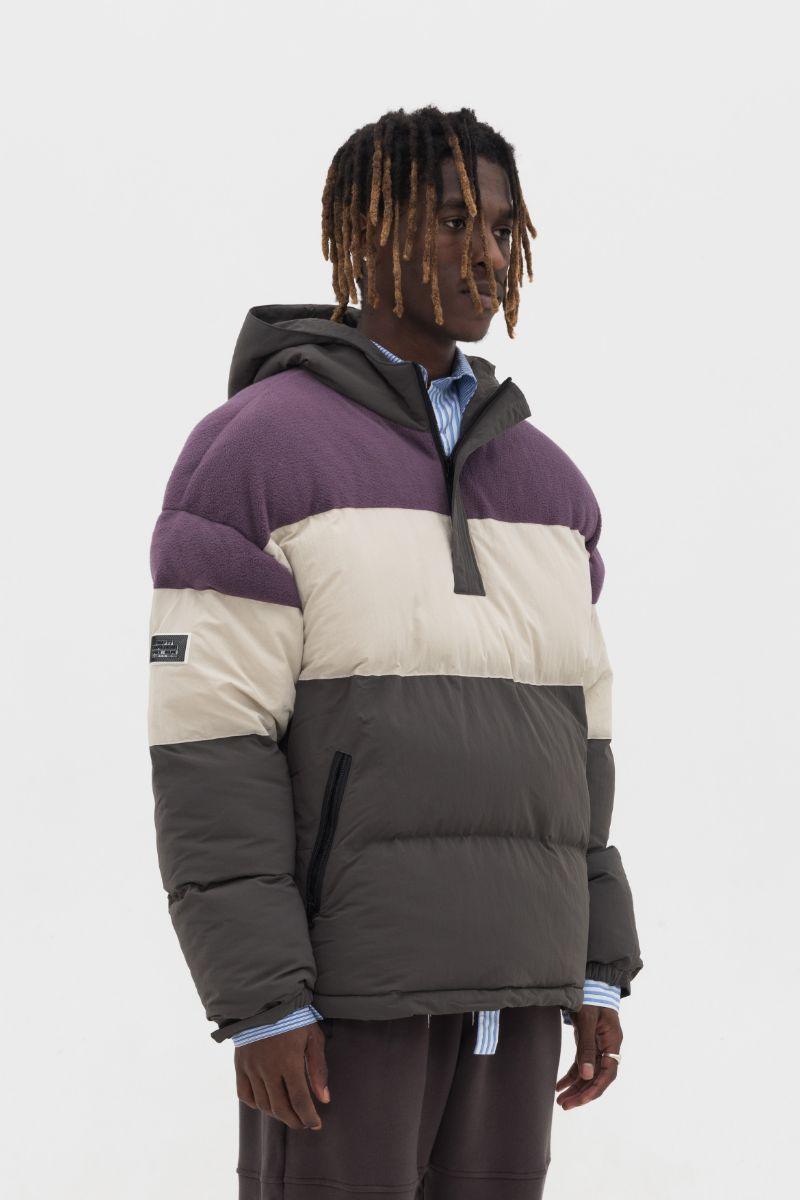 Empty Reference Colorblock Down Jacket
