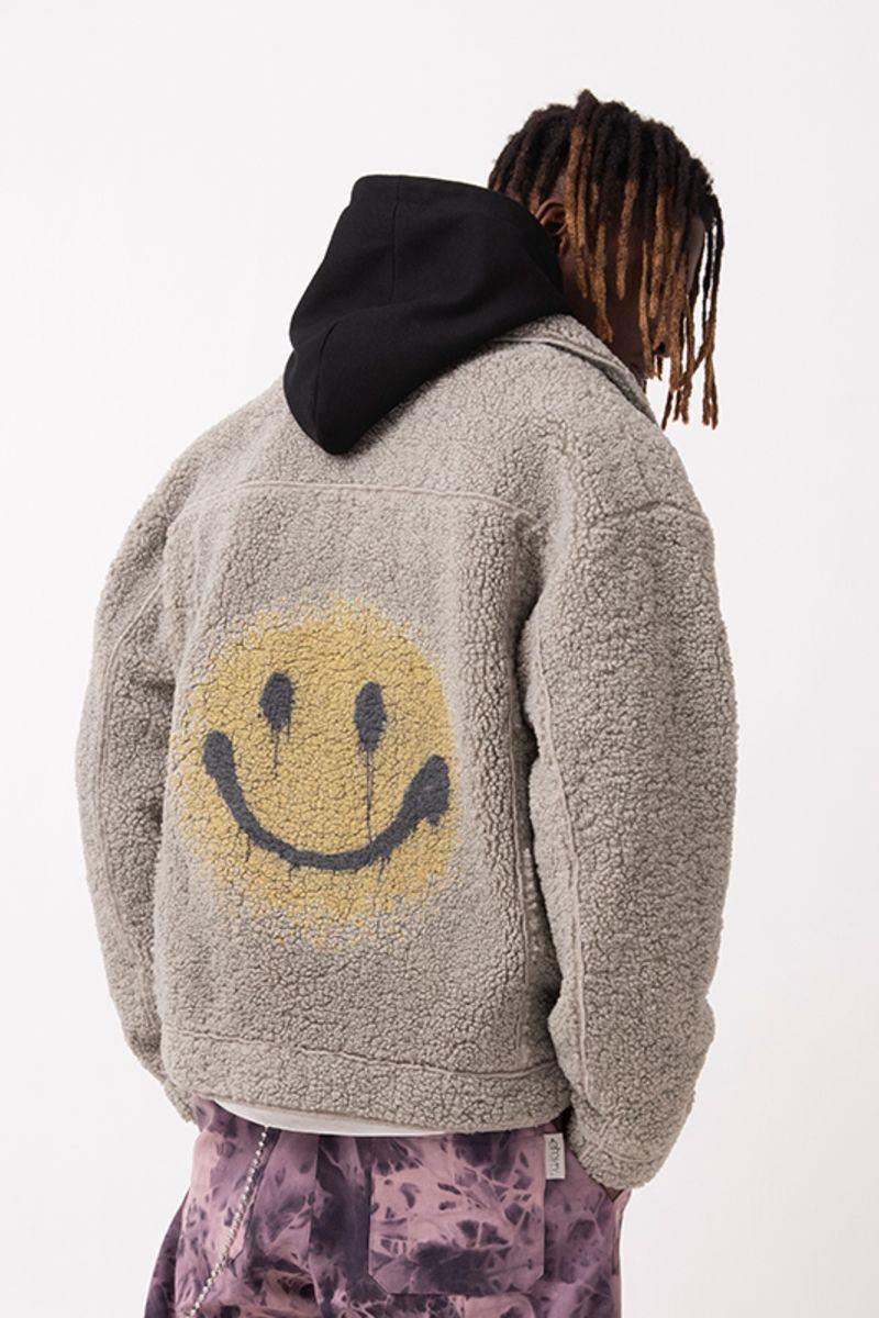 Empty Reference Smiley Sherpa Jacket