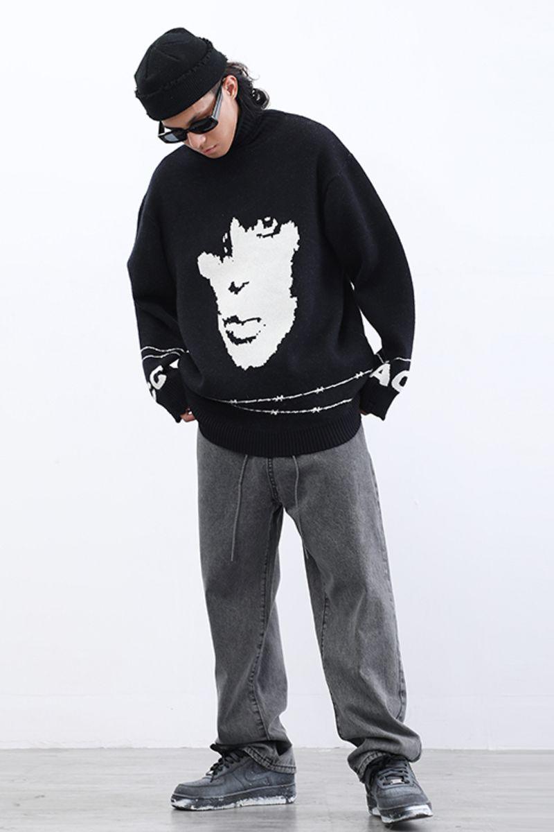 CZ Inmate Retro Loose Turtleneck