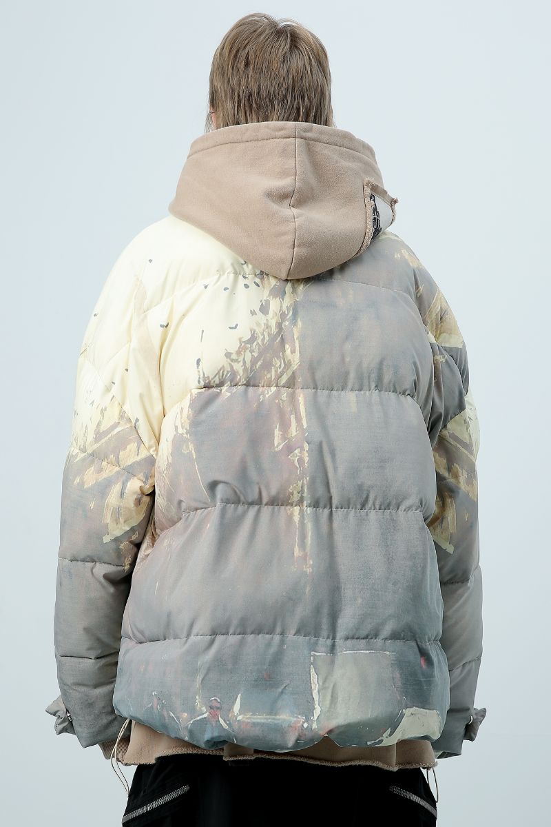 Unknown World Ink Spray Down Jacket