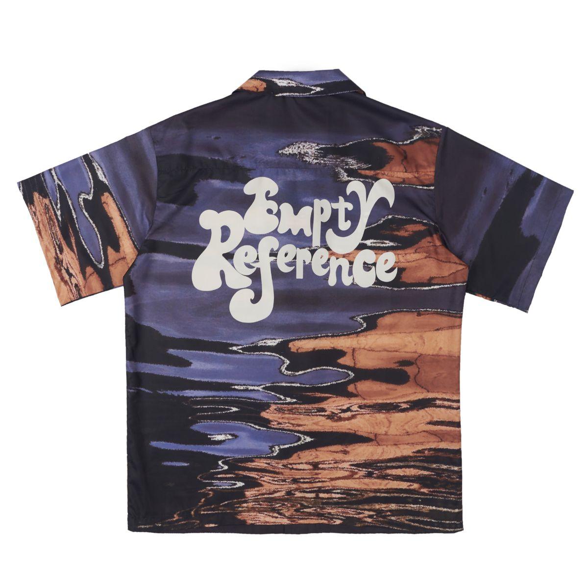 Empty Reference Ripple Print Logo Cuban Shirt
