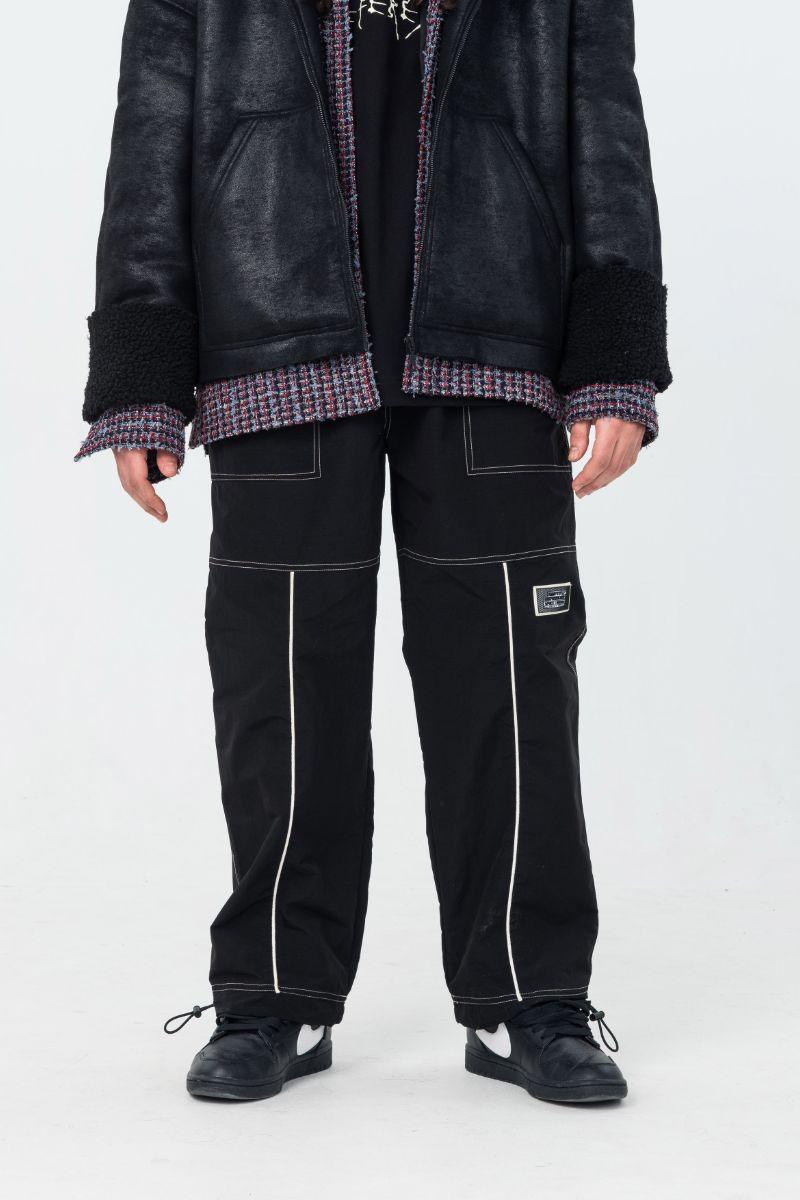 Empty Reference Nylon Straight Pants
