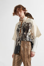 Mix7 Leopard Print Loose S/S Shirt