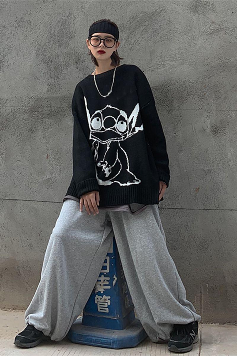 CZ Retro Alien Knit Sweater