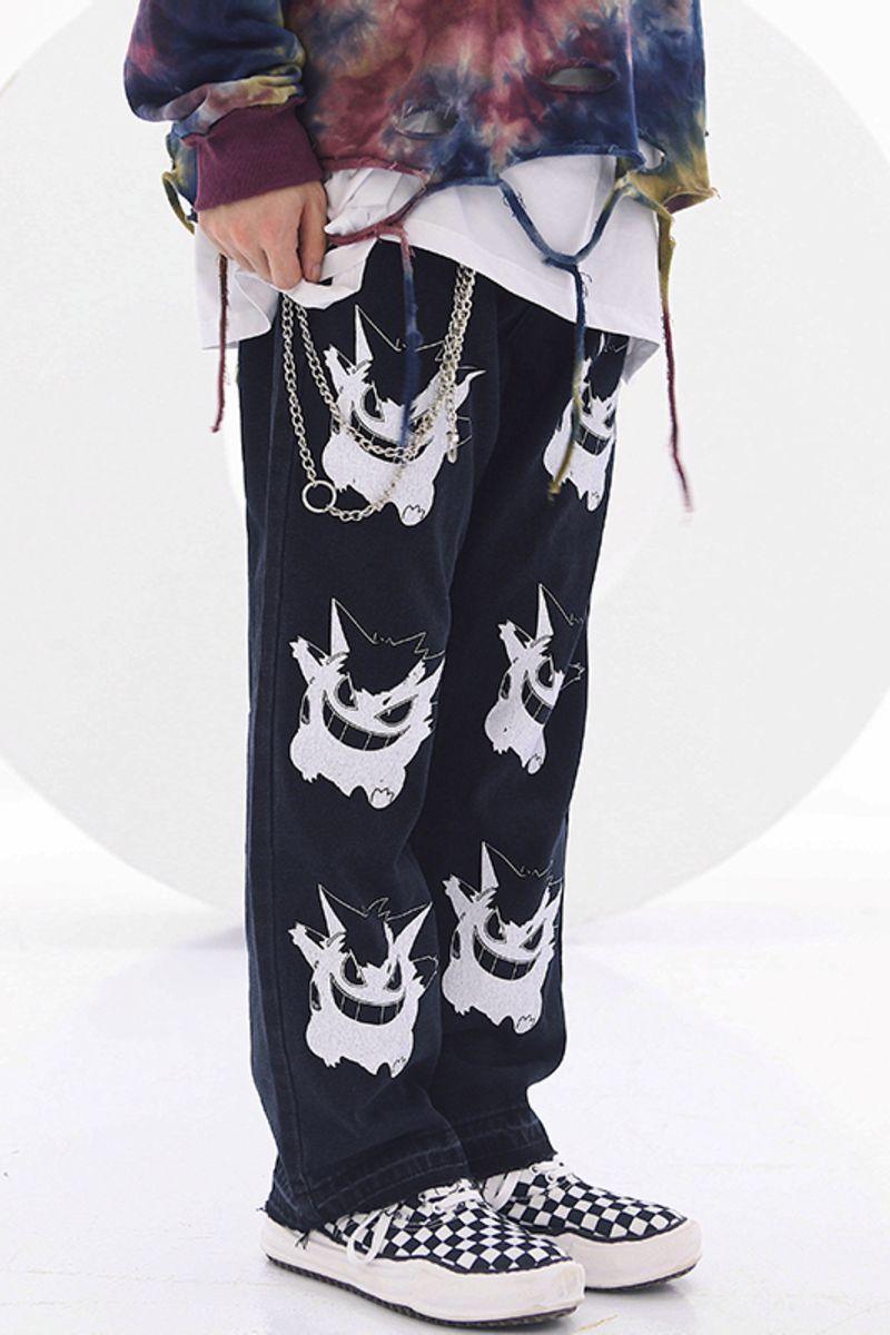 CZ Poke Printed Jeans