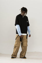 Empty Reference Stitched Shirt Sweater
