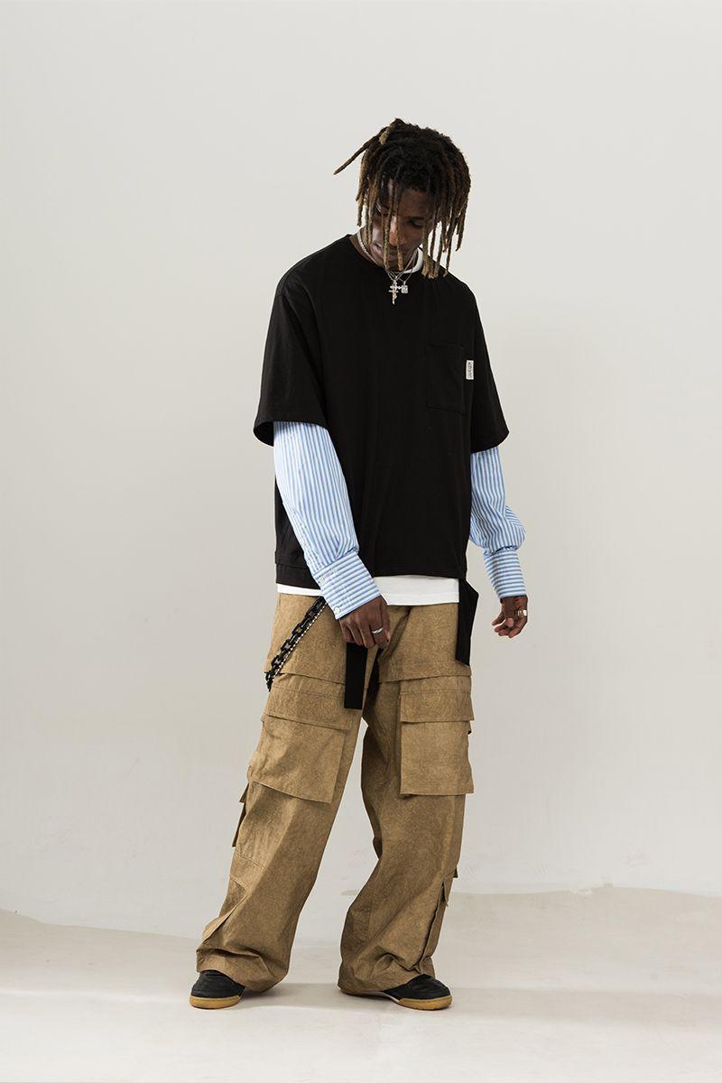Empty Reference Stitched Shirt Sweater