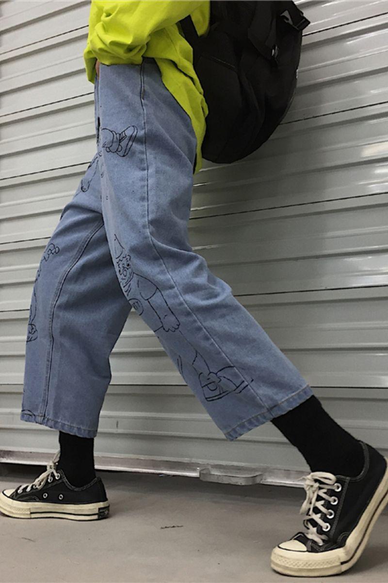 CZ Muppets Painted Cropped Jeans