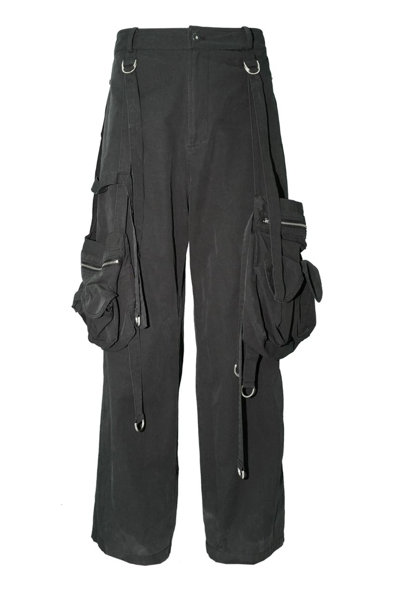 Unknown World Washed Old Removable Pocket Trousers