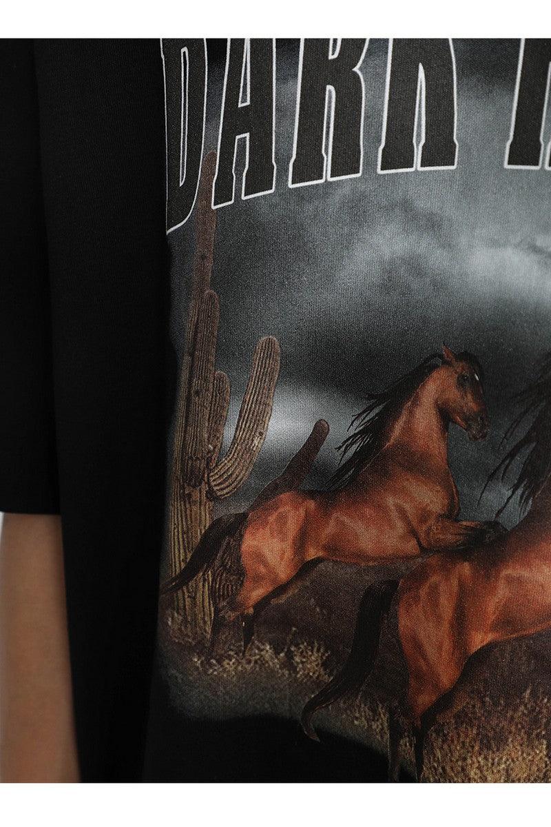 CZ Dark Horse Print Retro Tee